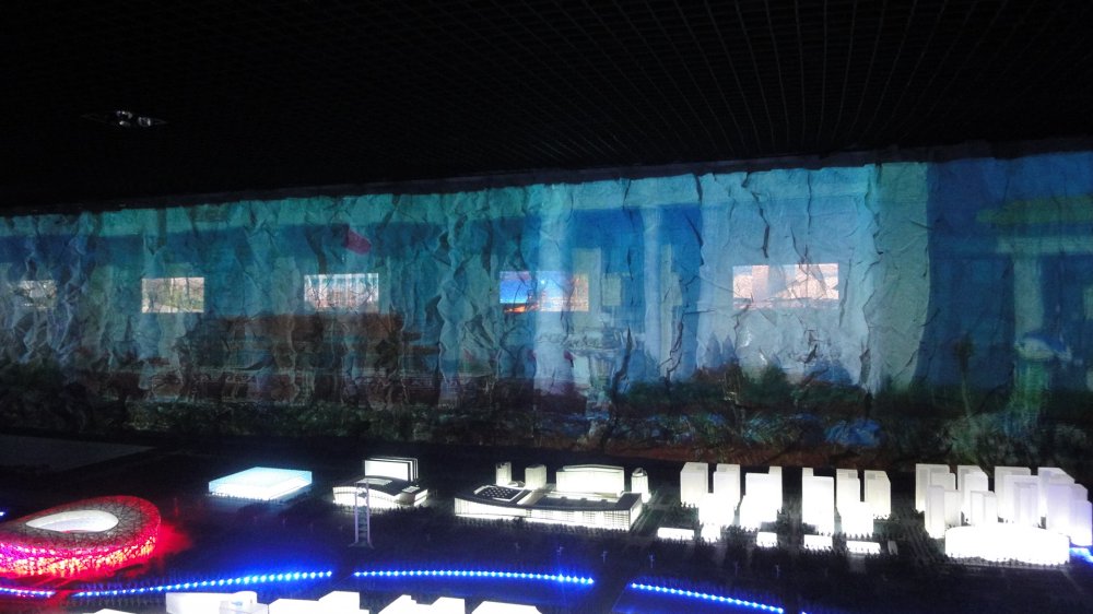 北京规划馆墙体投影4